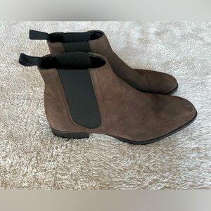 Zara Chelsea Suede Brown Boots For Men Size 41